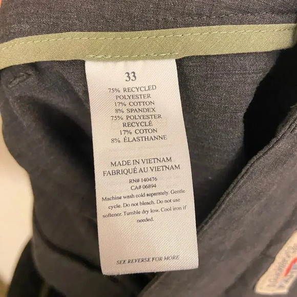 Faherty All Day Shorts Gray Size 33 - Picture 7 of 7